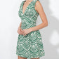 Adelyn Rae - Maris Cotton Crochet Piped Mini Dress