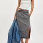 Free People - Free People Penelope Gingham Midi Skirt
