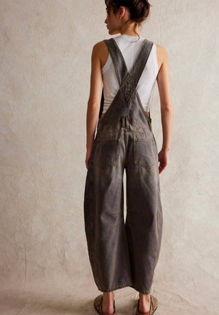 Free People - Good Luck Barrel Leg Overalls