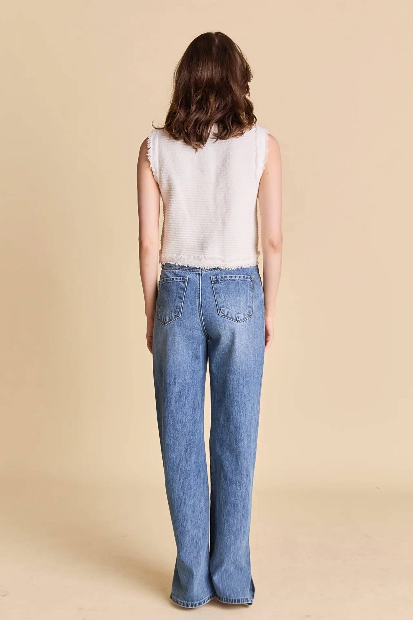 2.7 August Apparel - Julia Fringe Knit Top