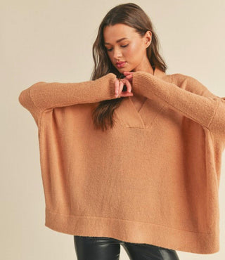 &Merci - Oversized V Neck Sweater