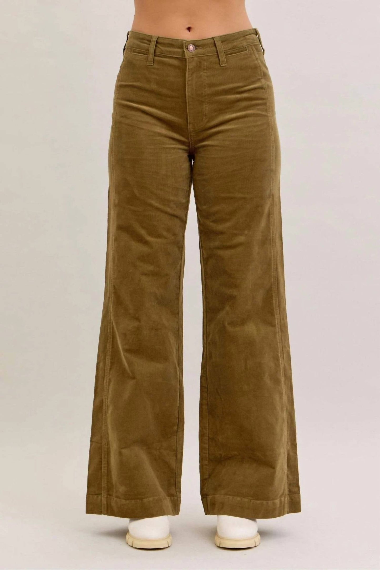 Judy Blue - High Waist Corduroy Retro Wide Leg Bottoms