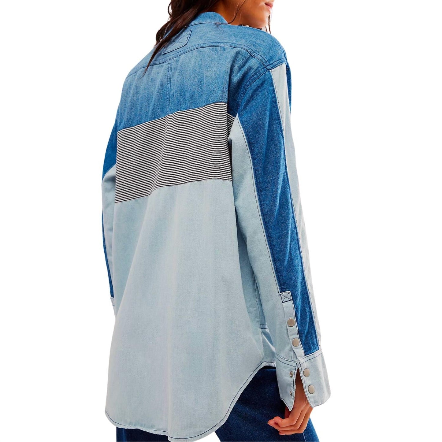 Free People - Moto Colorblock Shirt