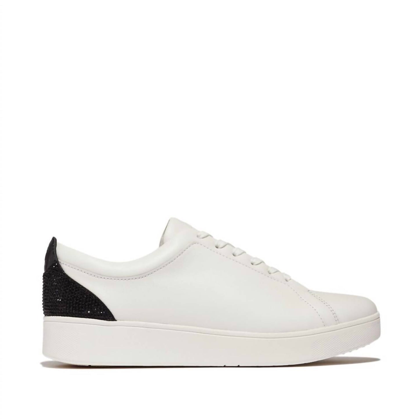 Fitflop - Womens's Rally Crystal Backtab Leather Sneaker