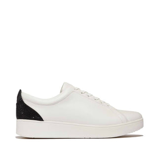 Fitflop - Womens's Rally Crystal Backtab Leather Sneaker