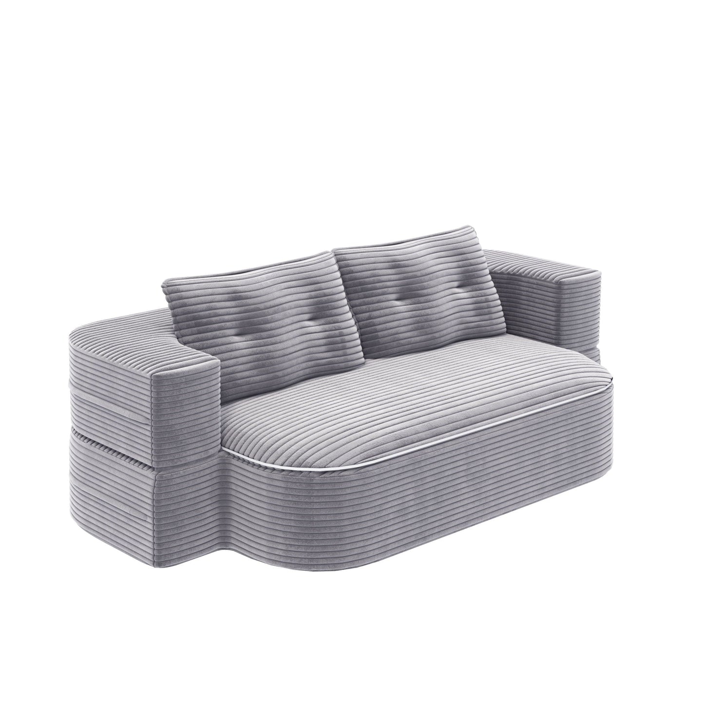 Convertible Floor Sofa Bed With Multi Functional Blanket