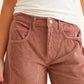 Free People - Good Luck Mid-rise Corduroy Barrel Pants