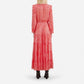 The Kooples - Floral Stripe Tiered Maxi Collared Shirt Dress