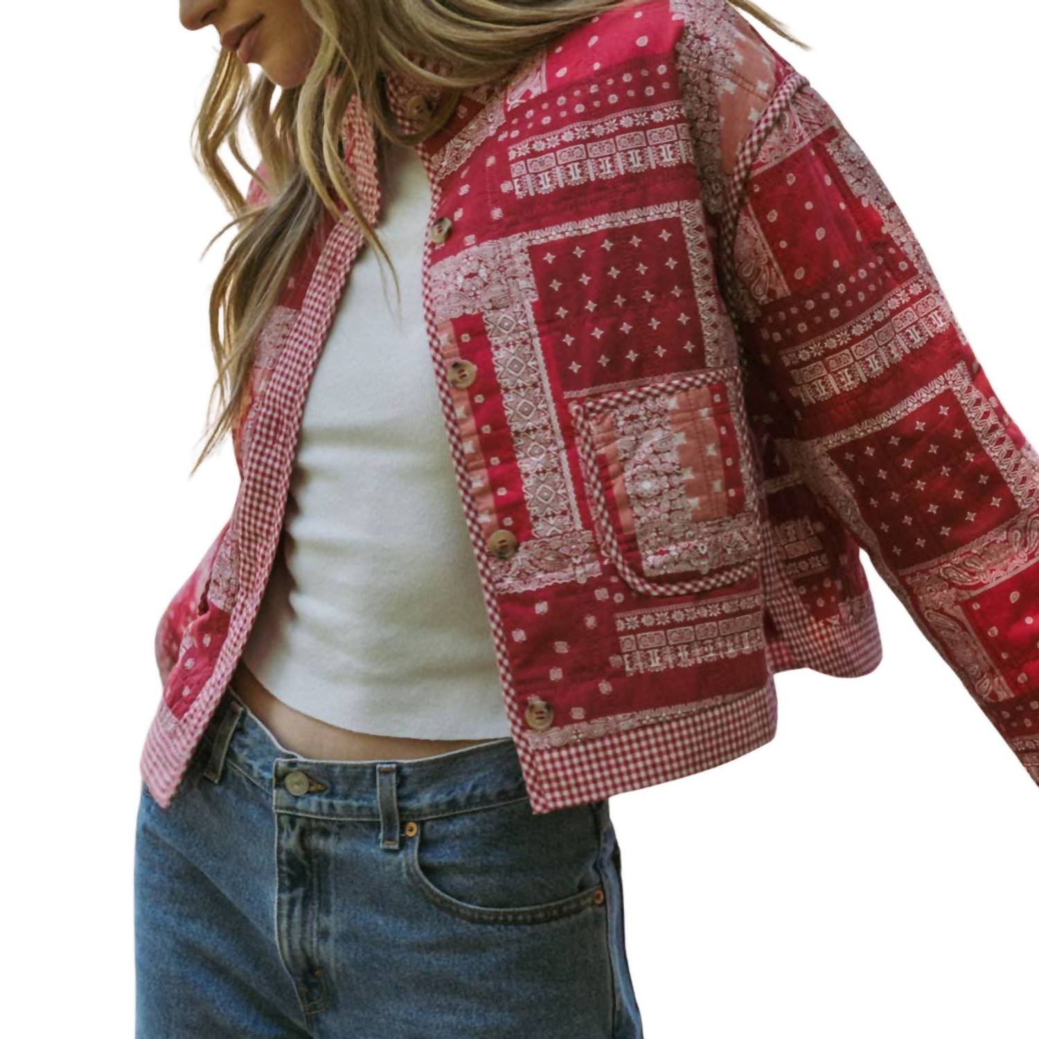 &Merci - Bandana Patchwork Quilted Jacket