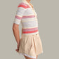 525 America - Calla Striped Polo Top