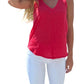 Bobi - V Neck Tank with Center Front Seam