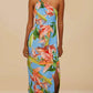 Farm Rio - Lily Bloom Linen Midi Dress