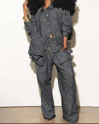 Karen T Design - Denim Tunic Pant Suit