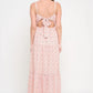 Meet Me In Santorini - Mediterranean Bloom Maxi Dress