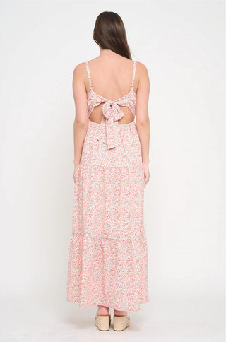 Meet Me In Santorini - Mediterranean Bloom Maxi Dress