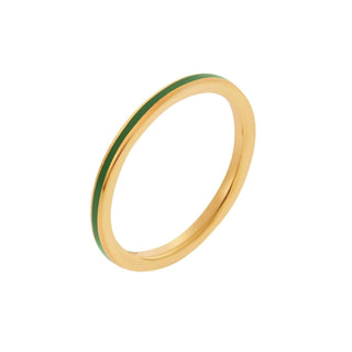 Eye M - Women's Enamel Slim Band Ring