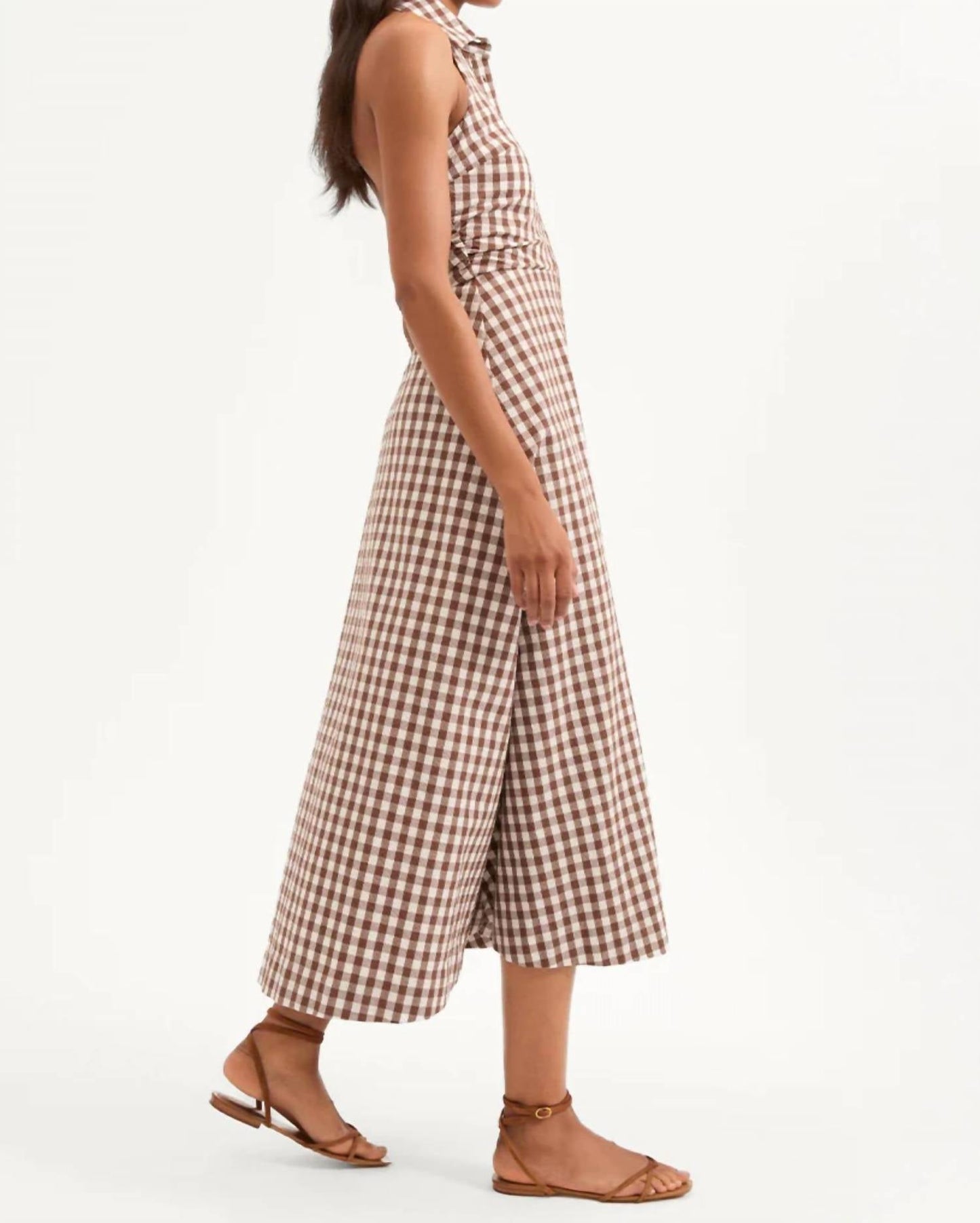 Veronica Beard - Mackey Gingham Halter Dress