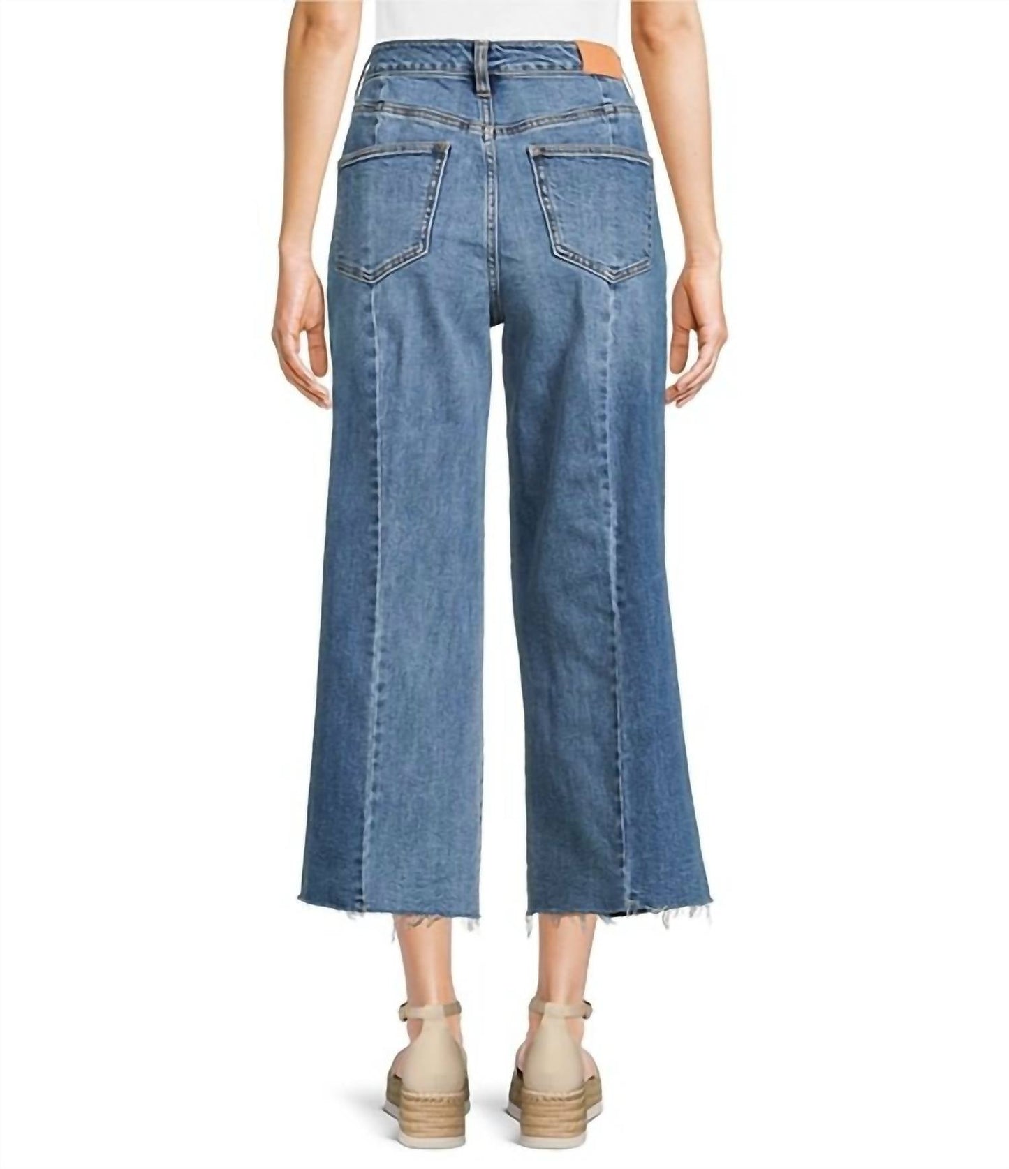 Dear John Denim - Audrey Stretch Denim Cropped Wide Leg Jeans