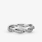 Pandora - Women's Sparkling Twisted Lines Ring