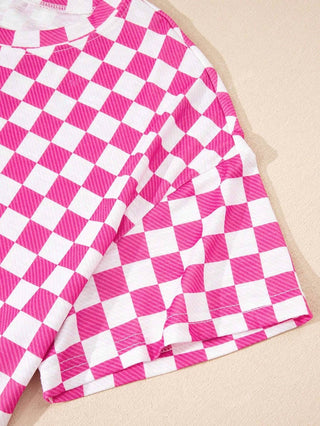 Aapparella - Women's Checkered 2-piece Skort Set