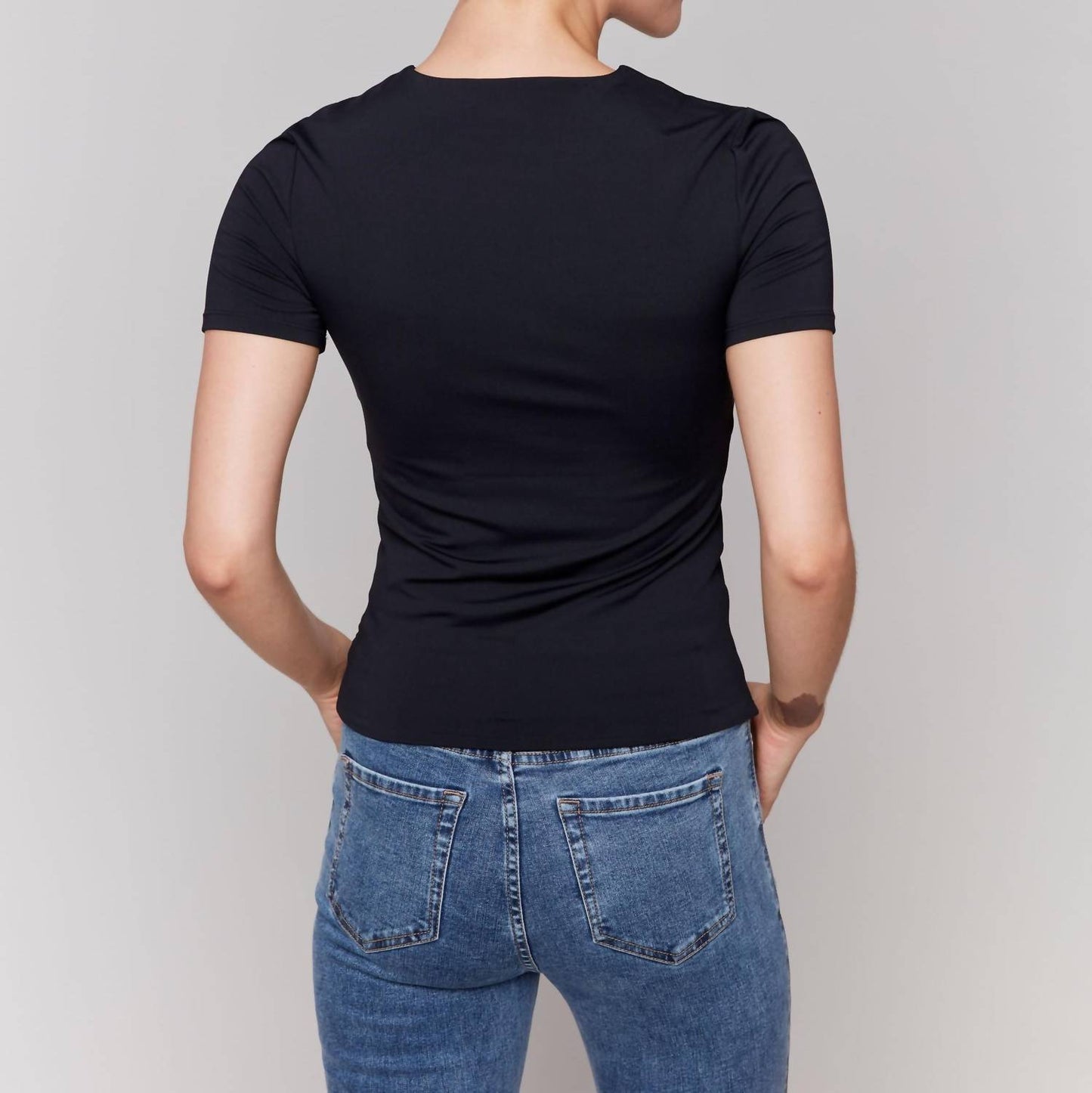 Charlie B - Double Cloth Short Sleeve Tee