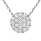 Diana M Jewels - 0.48 Cts Pave Diamond Disc Pendant