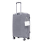 4-Piece PP Spinner Wheel Luggage Set with Cosmetic Case, Light Gray