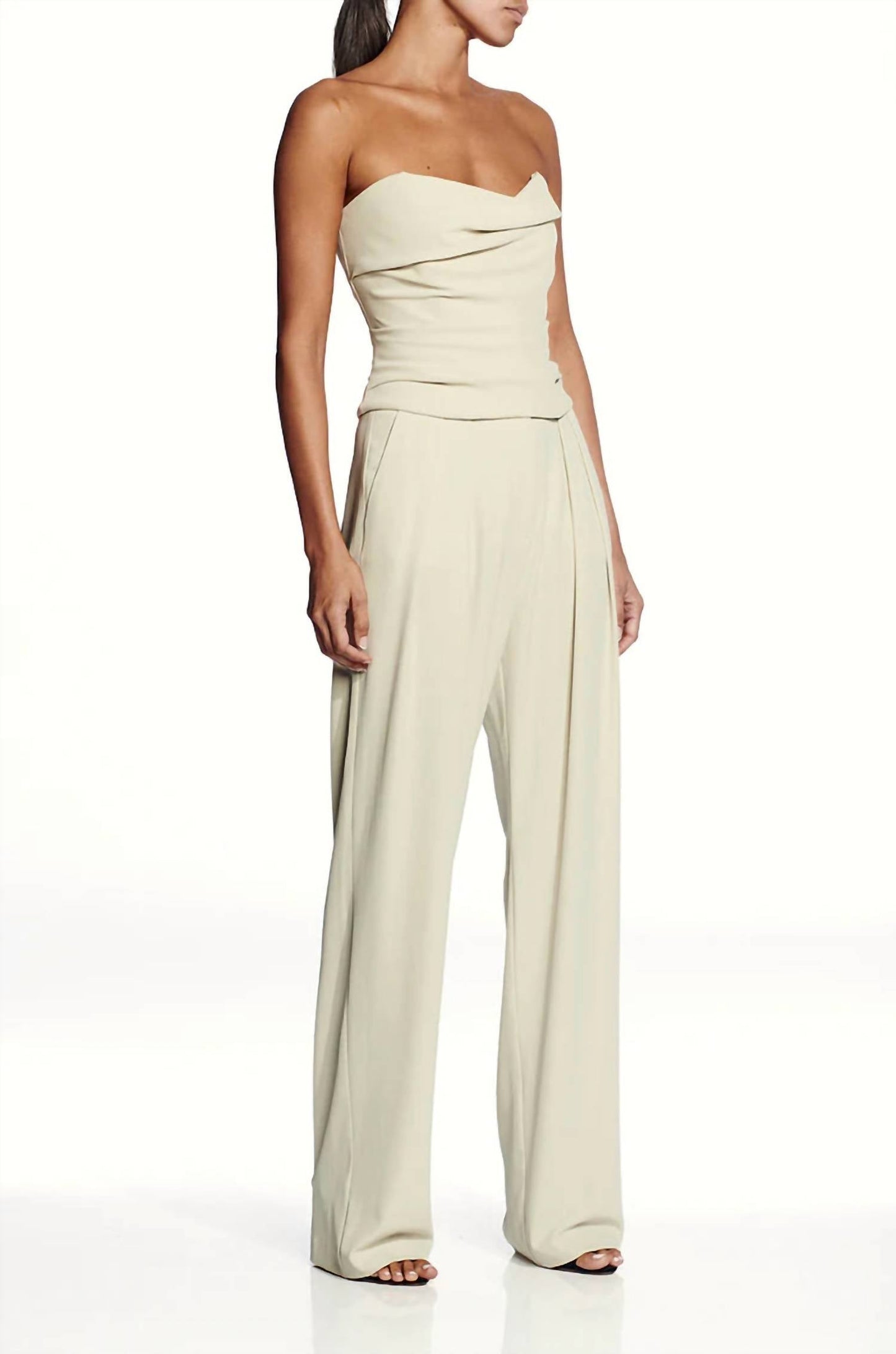 The Sei - Cowl Bustier Strapless Top