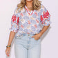 Thml - Puff Sleeve Shell Print Top