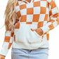 1 The Woman - Long Sleeve Check Sweater