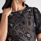 Adrianna Papell - Beaded Knit Mesh Sequin Dress