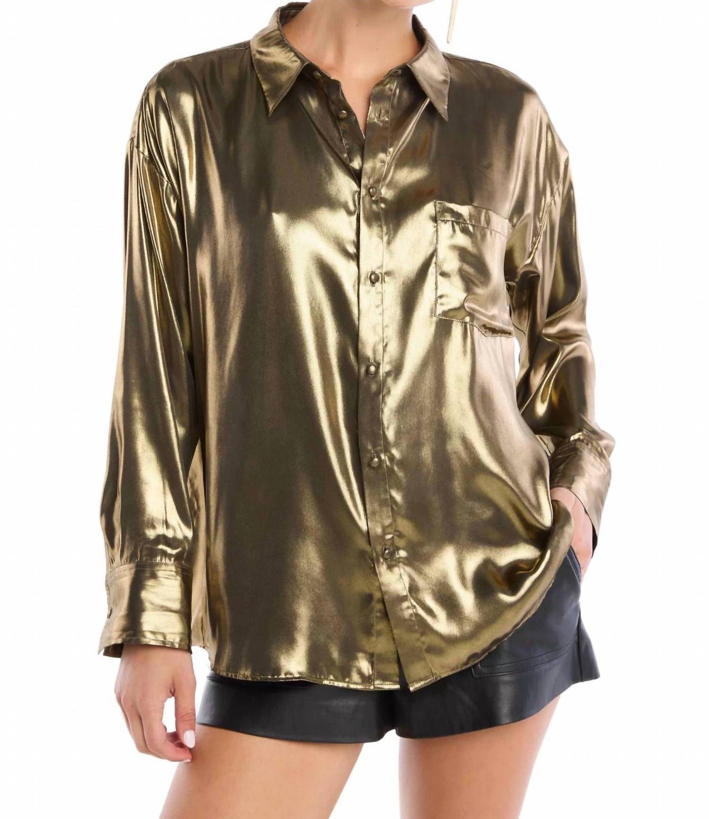 Allison New York - Lola Metallic Shirt