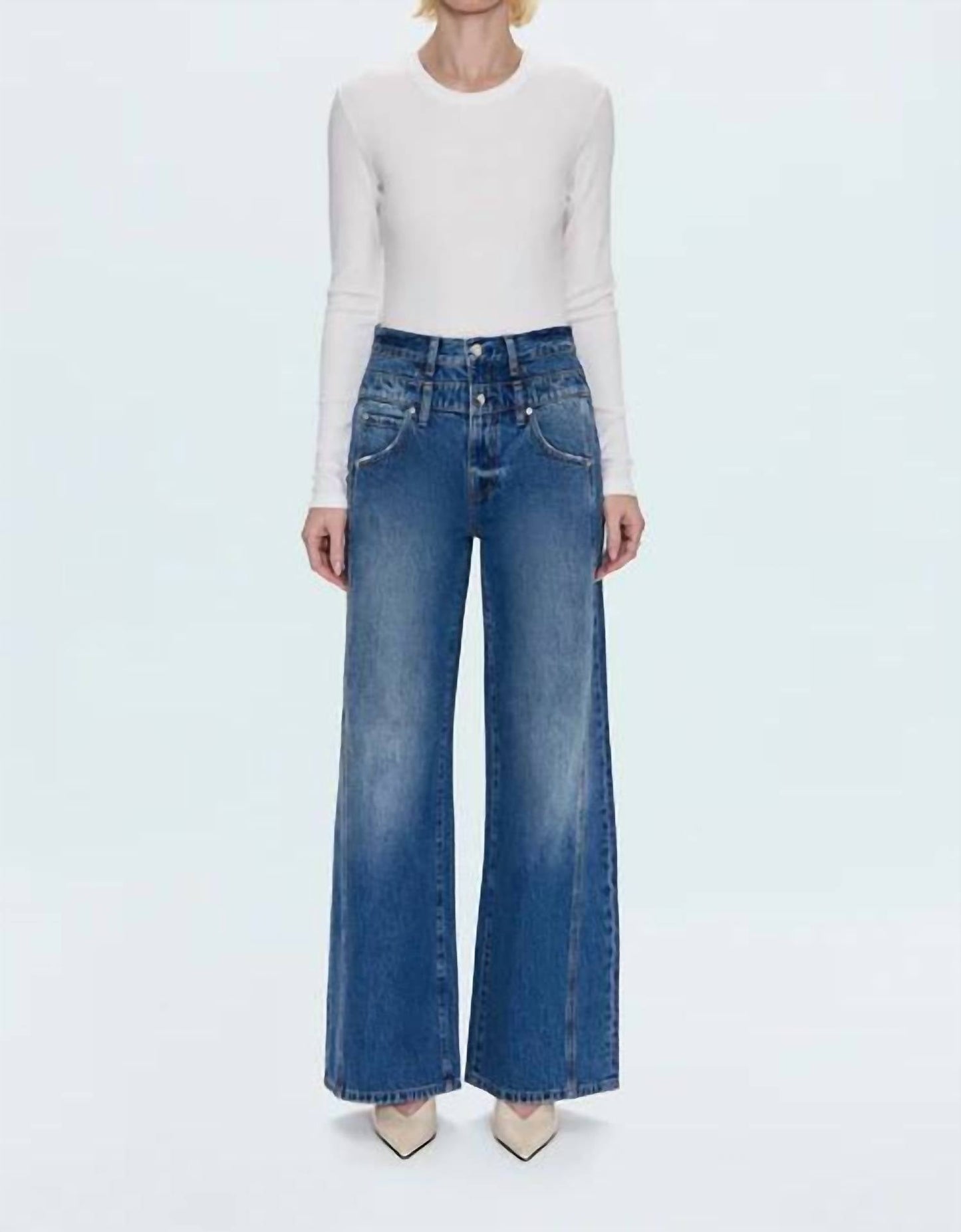 Pistola - Caleb High Rise Stacked Waist Jean