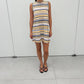 Atm - Sleeveless Striped Muscle Dress