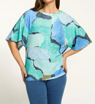 Fdj - Printed Boat Neck Top
