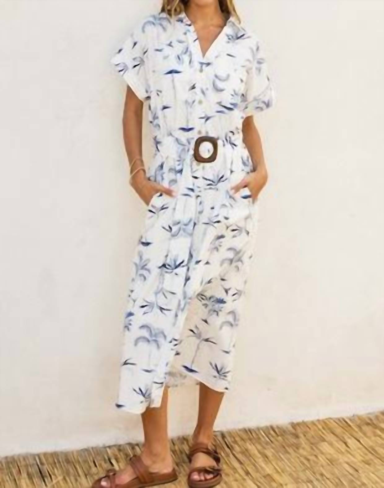 Dress Forum - Oceanica Lined Belted Shirt Dress