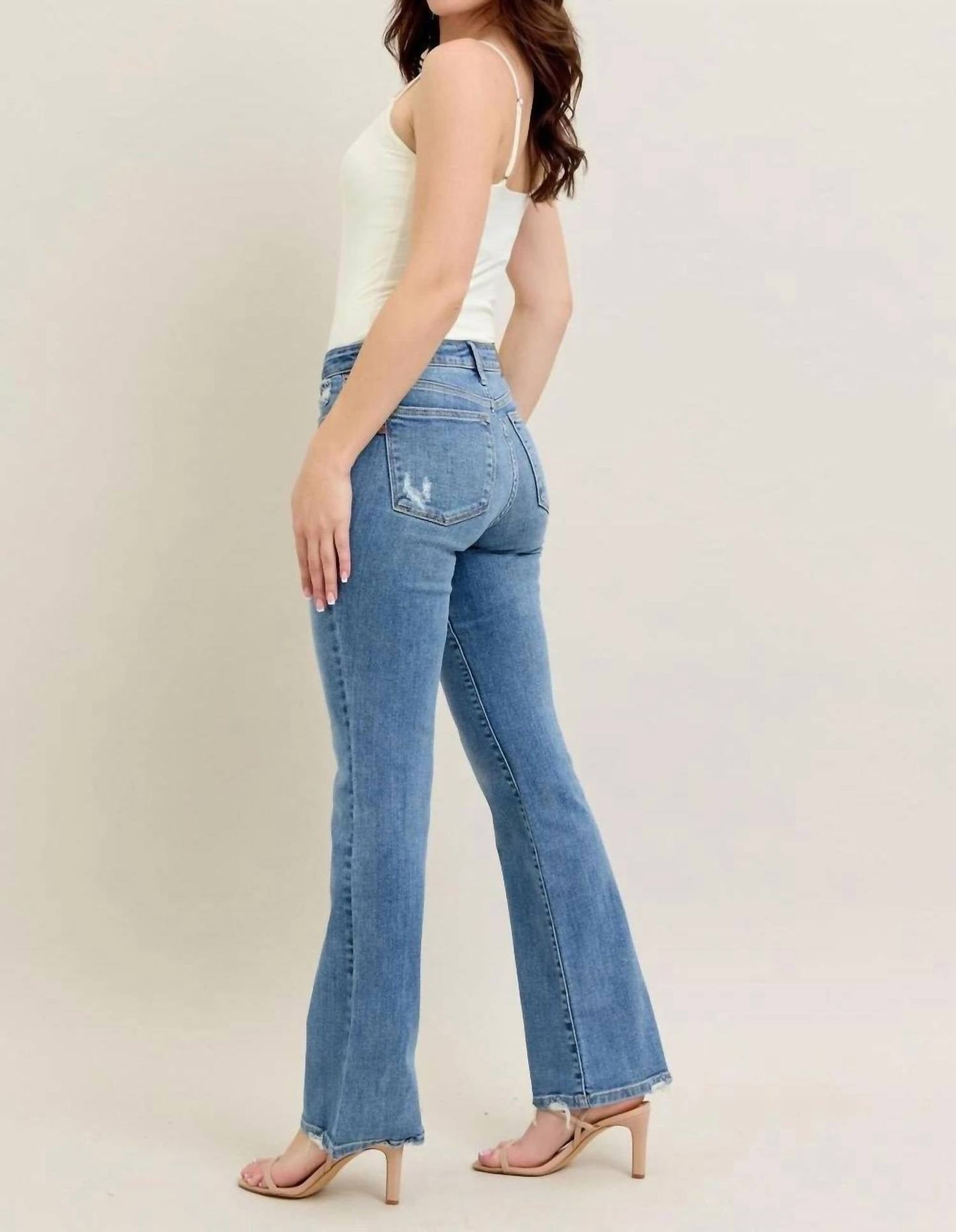 Judy Blue - Mid Rise Bootcut Denim Jeans