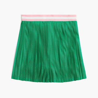 J.Crew - Women's Mesh Pleated Skort With Pink Waistband