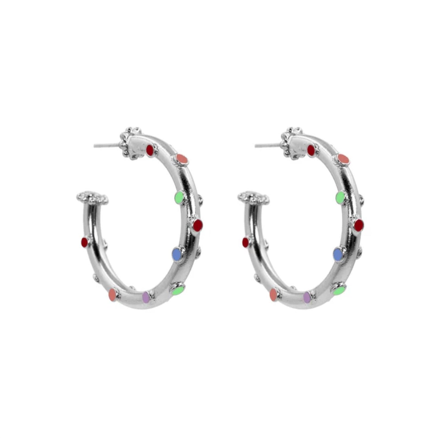 Daniela Salcedo - Women's Trufa Rainbow Hoop Earrings