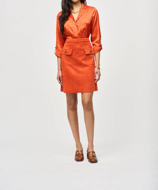 Joseph Ribkoff - Satin Button Down Blouse