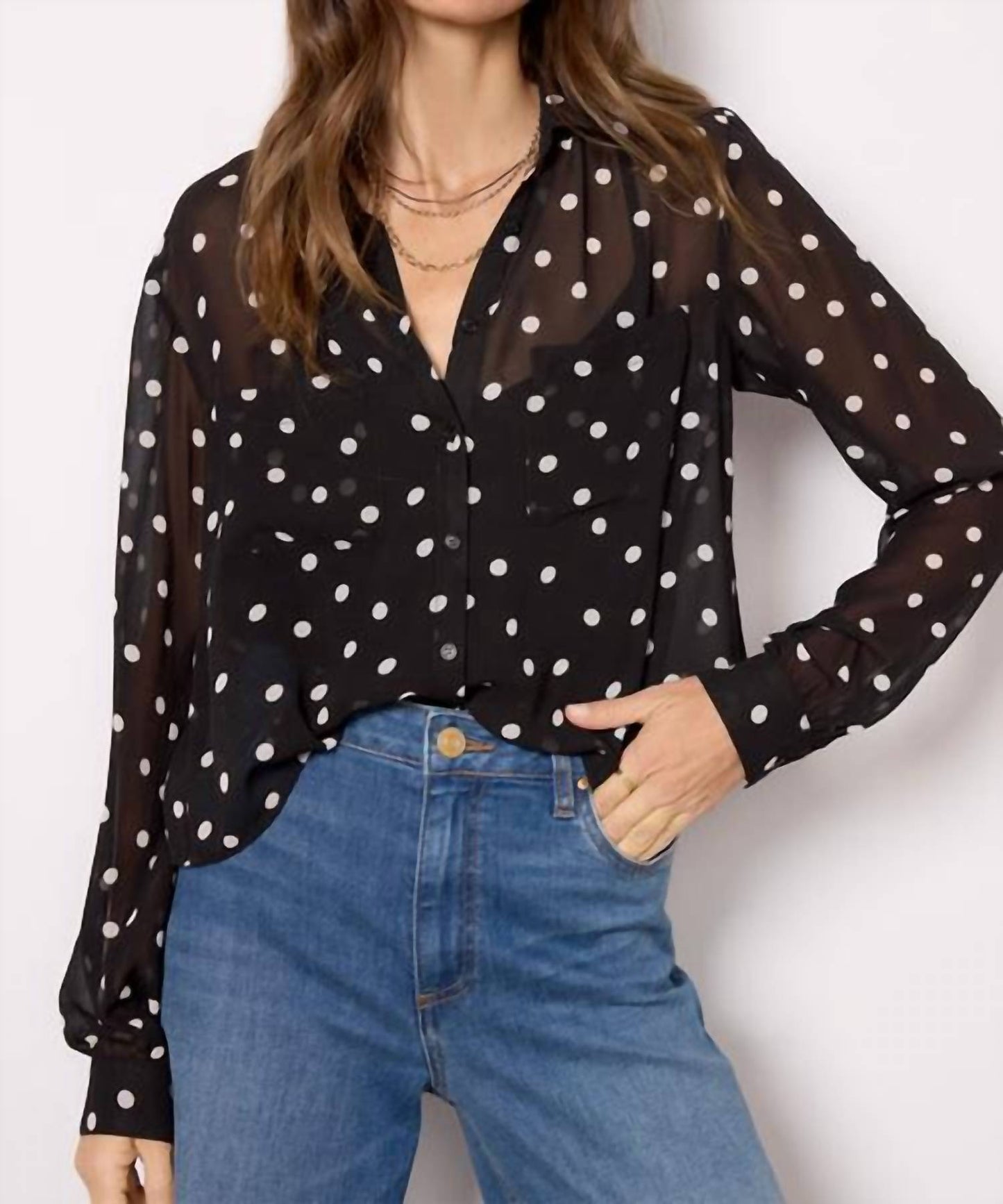 Z Supply - Vivienne Polka Dot Crepe Top