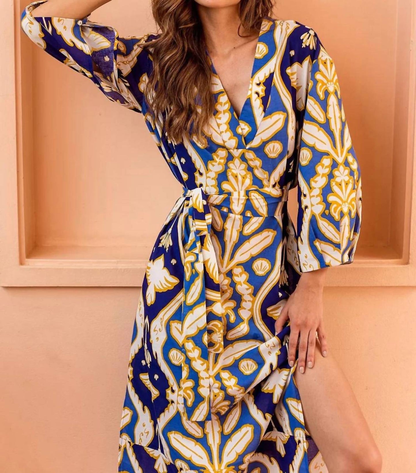 Beyond By Vera - Isla Cotton With Sash Maxi Dress