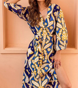 Beyond By Vera - Isla Cotton With Sash Maxi Dress