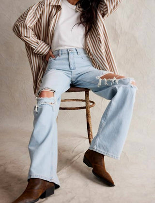 Free People - Tinsley Baggy High-rise Jeans