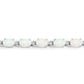 3.50 Carat Genuine Created Opal .925 Sterling Silver Bracelet