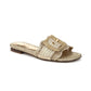 Sam Edelman - Women's Bambi Metallic Raffia Slide Sandals