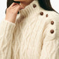 Brooks Brothers - Funnel Neck Aran Llama Blend Sweater