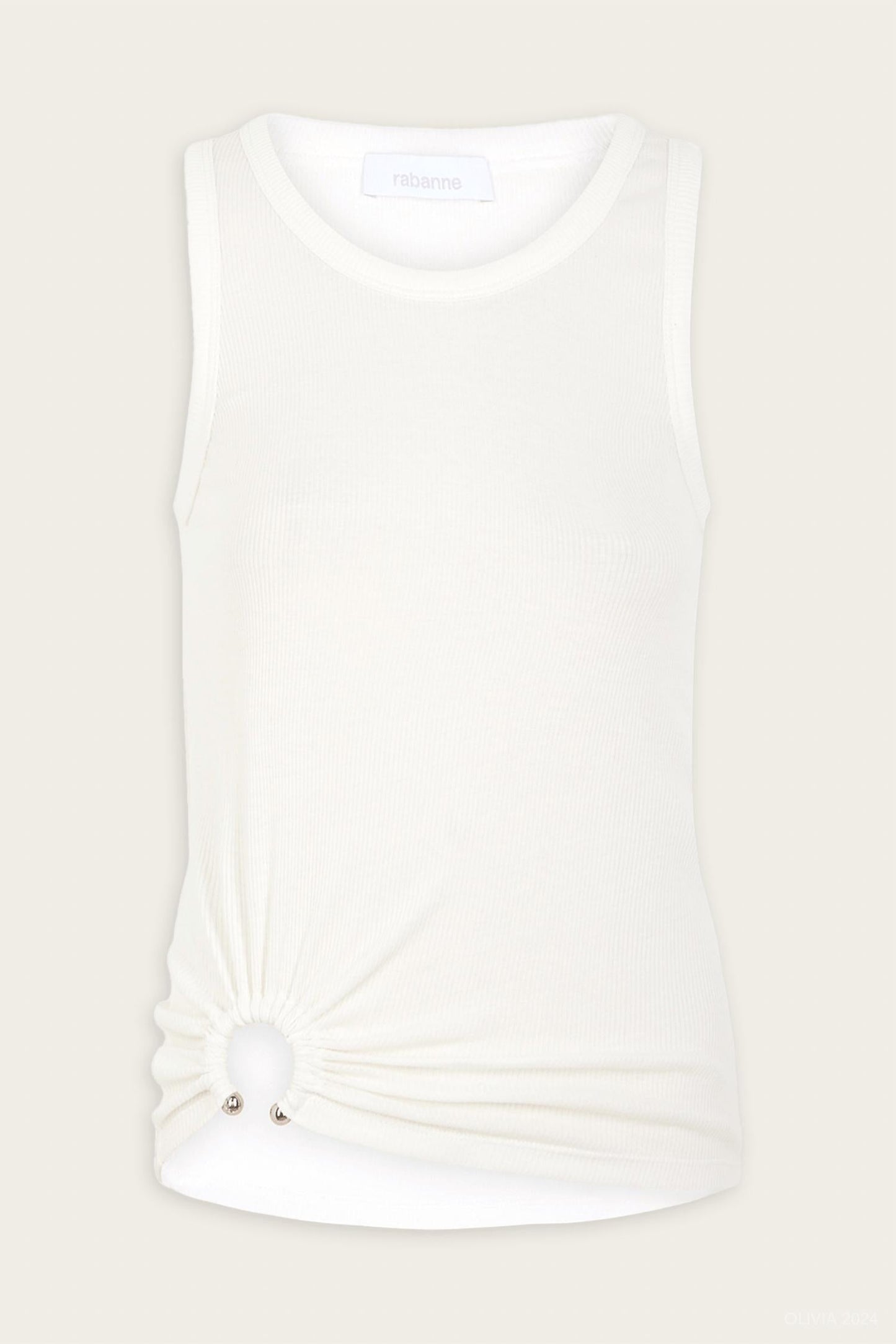Rabanne - Asymmetric Signature Pierced Tank