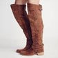 Charles David - Amorosa Suede Leather Over-The-Knee Boots