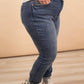 Judy Blue - Midrise Vintage Wash Cuffed Boyfriend Jean